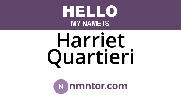 Harriet Quartieri