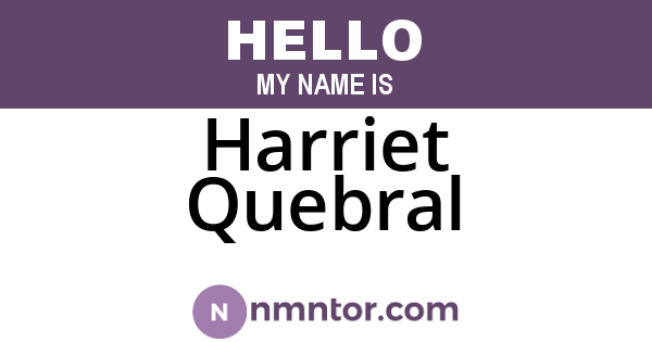 Harriet Quebral
