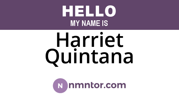 Harriet Quintana
