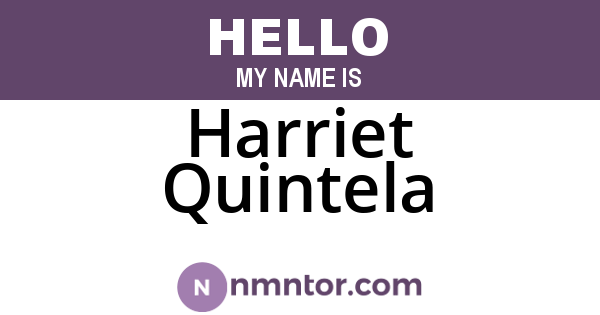 Harriet Quintela