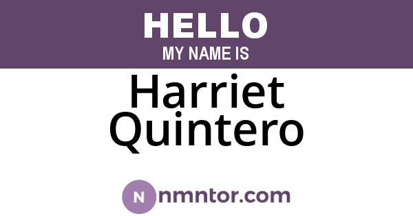 Harriet Quintero