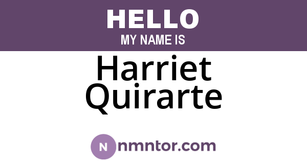 Harriet Quirarte