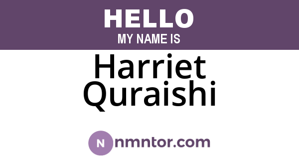 Harriet Quraishi