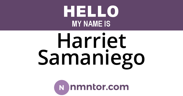 Harriet Samaniego