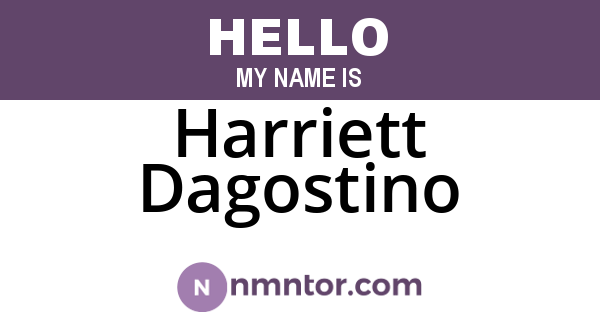 Harriett Dagostino