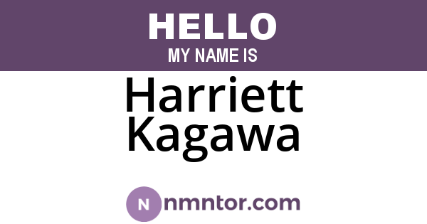 Harriett Kagawa
