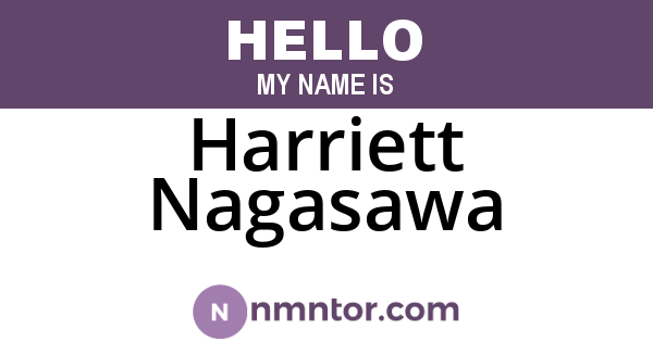 Harriett Nagasawa