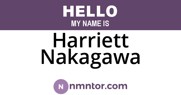 Harriett Nakagawa
