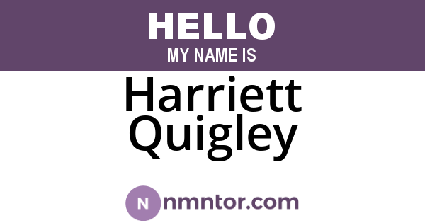 Harriett Quigley