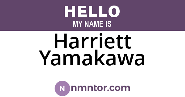 Harriett Yamakawa
