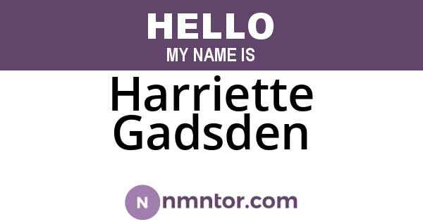 Harriette Gadsden