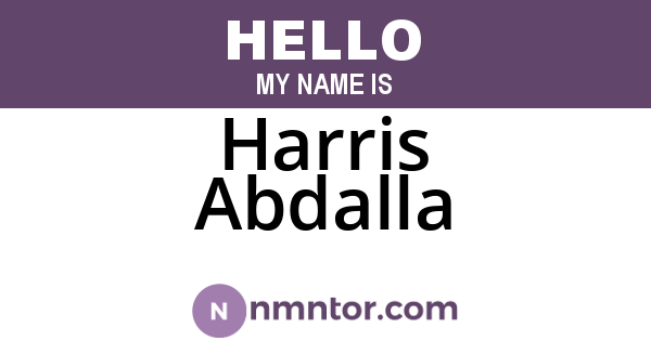 Harris Abdalla