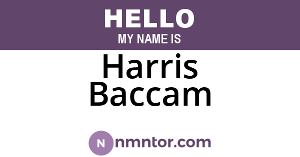 Harris Baccam