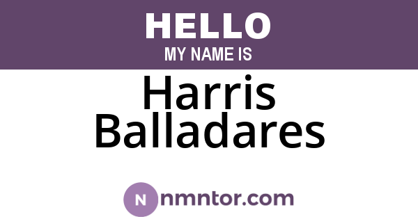 Harris Balladares