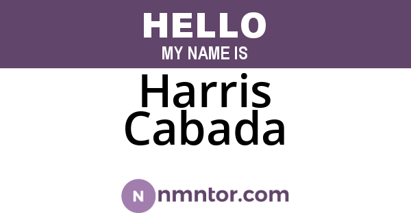 Harris Cabada