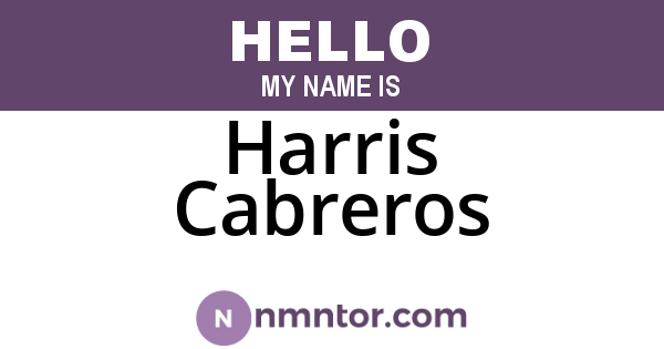 Harris Cabreros