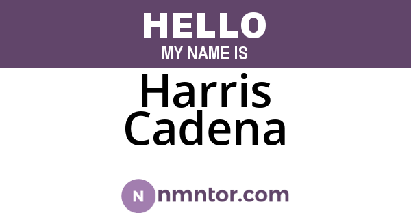 Harris Cadena