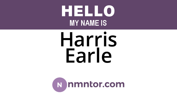 Harris Earle