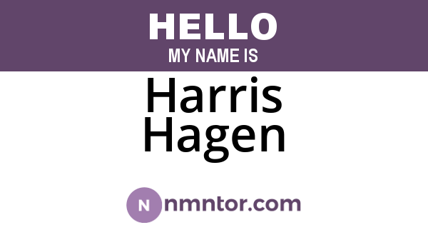 Harris Hagen