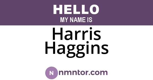 Harris Haggins