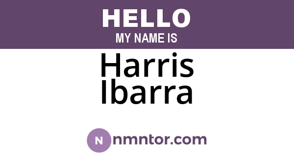 Harris Ibarra
