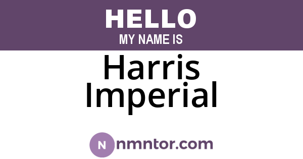 Harris Imperial