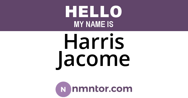 Harris Jacome