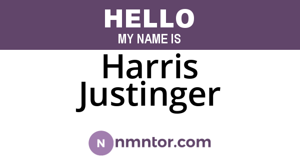 Harris Justinger