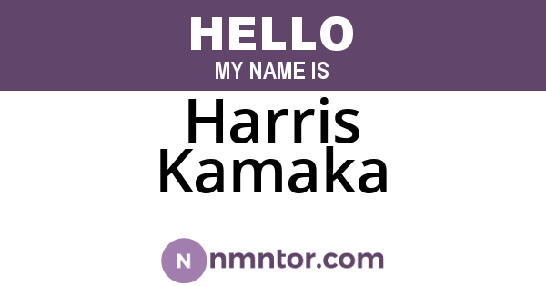 Harris Kamaka
