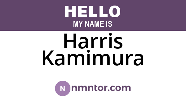 Harris Kamimura