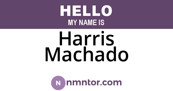 Harris Machado