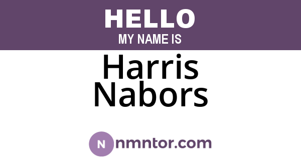 Harris Nabors