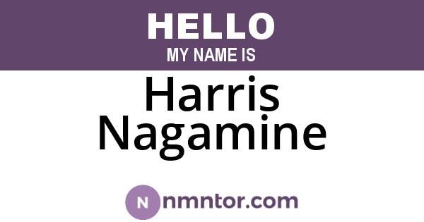 Harris Nagamine