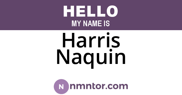 Harris Naquin