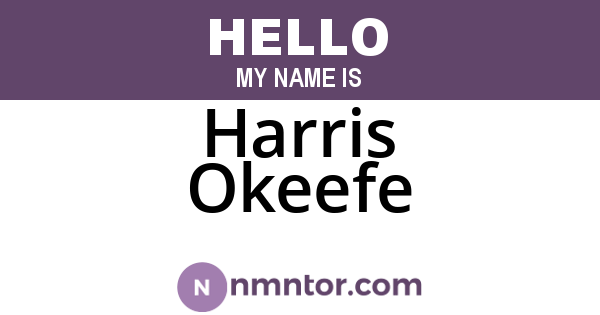 Harris Okeefe