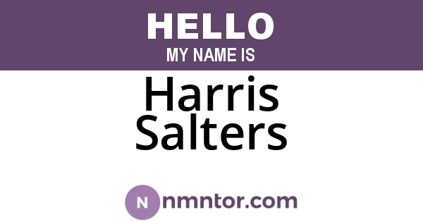 Harris Salters