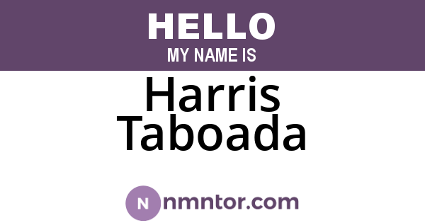 Harris Taboada