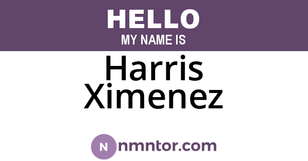 Harris Ximenez