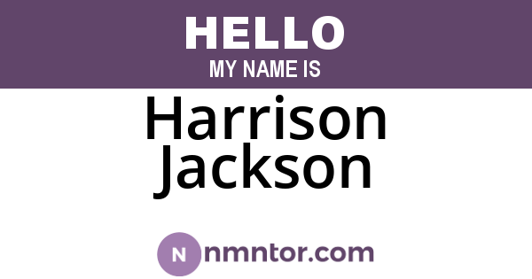 Harrison Jackson