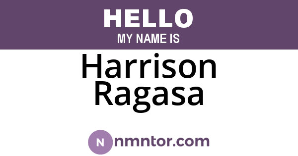 Harrison Ragasa
