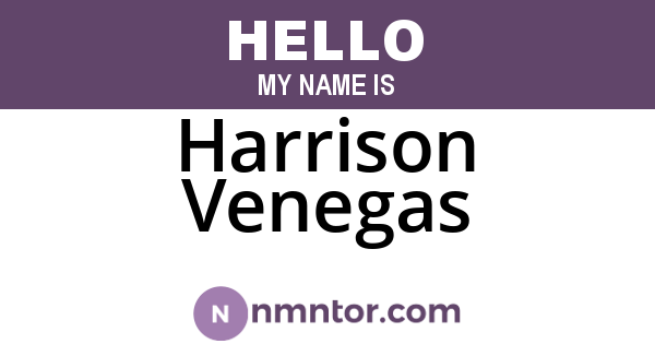 Harrison Venegas