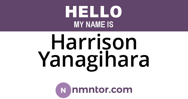 Harrison Yanagihara