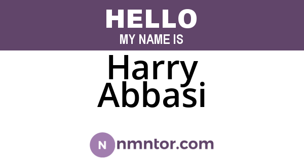 Harry Abbasi