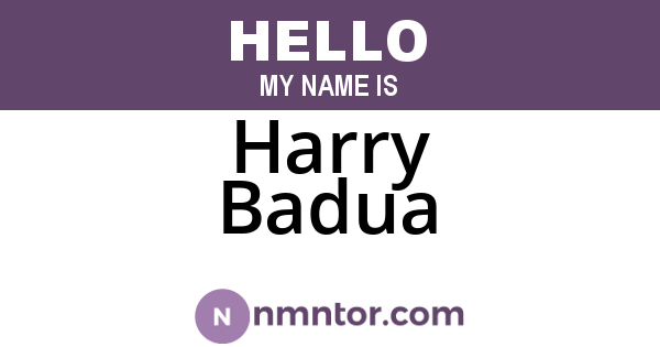 Harry Badua