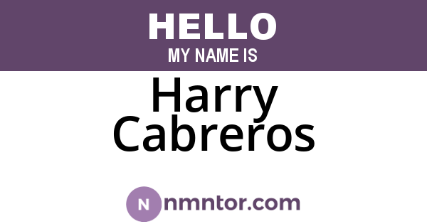 Harry Cabreros