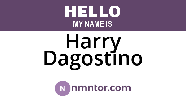 Harry Dagostino