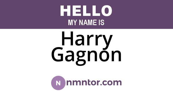 Harry Gagnon