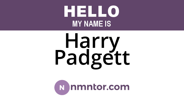 Harry Padgett