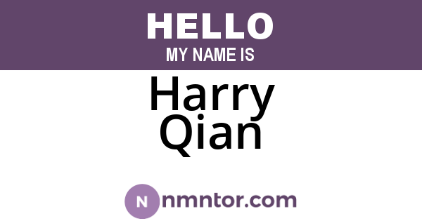 Harry Qian
