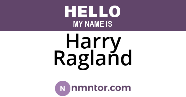 Harry Ragland